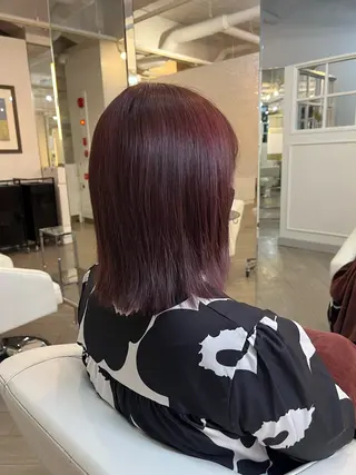 ミディアム フルカワ リナのヘアスタイル