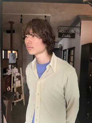 セミロング 原田 侑鈴のヘアスタイル