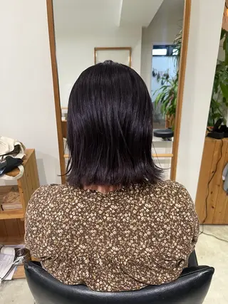 ミディアム カラー スタジオノル パーマ🌀あやなのヘアスタイル