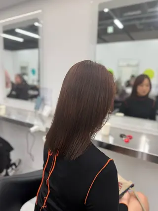 ロング カラー 中韓レイヤー/ ブラウン🤎はやとのヘアスタイル