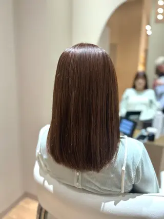 ミディアム 中島愛佳🐥⸒⸒ 縮毛矯正/艶髪カラーのヘアスタイル