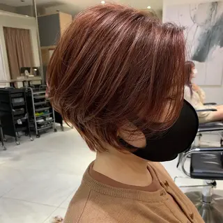 ショート カラー 柔らか透け感カラー 🌿ムロヤリョウスケのヘアスタイル