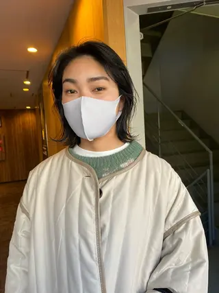 ショート デザインカラー/ボブ ブリーチカラー/ユリのヘアスタイル