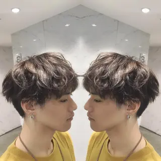 ショート カラー メンズ 重政 和樹のヘアスタイル