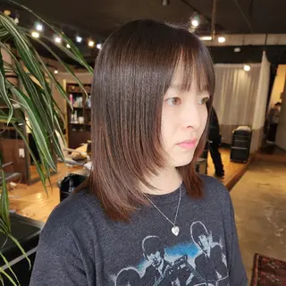 ミディアム ハヤシ マユ ✂ 府中美容室のヘアスタイル