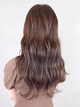 ロング カラー パーマ ヘアアレンジ ITbyALBUM 中野店のヘアスタイル