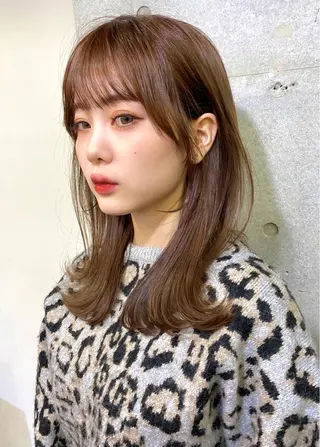 ミディアム カラー 似合わせレイヤー 🇰🇷荒木洋文のヘアスタイル