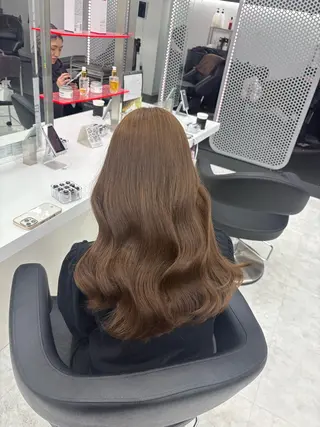 カラー 透明感ベージュ🤎 ナチュラルレイヤーのヘアスタイル