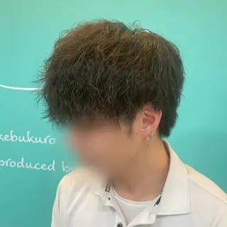 ミディアム パーマ メンズ デザインカラー/ ボブ/Natsukiのヘアスタイル