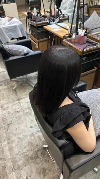 ロング Belle所属・透明感カラー/ 新宿駅東口/ユズキのヘアスタイル