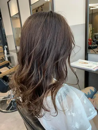 セミロング カラー ヘアアレンジ Arumeria ❄️富澤翼❄️のヘアスタイル