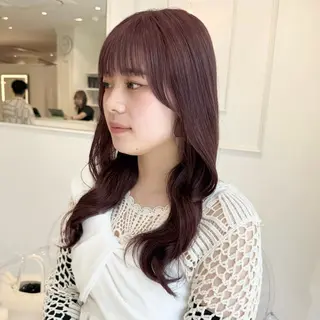 セミロング カラー ParveMix いしいまお🌼のヘアスタイル