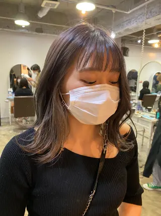 ミディアム カラー キタダ ヒロキのヘアスタイル