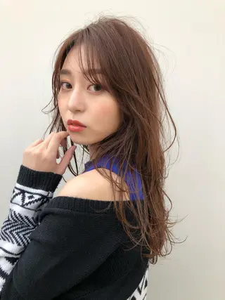 セミロング 似合わせレイヤー 🇰🇷荒木洋文のヘアスタイル