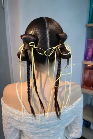 ヘアアレンジ charm《銀座》 ヘアセット/縮毛矯正のヘアスタイル