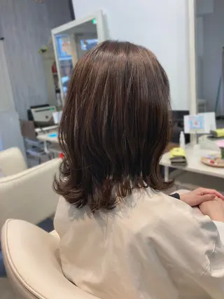 ミディアム ショートヘア/ボブ/ レイヤー/佐藤 葵のヘアスタイル