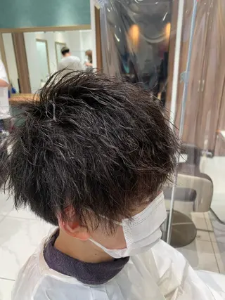 パーマ メンズ カットカラーモデル 募集中店長　伊熊祐紀のヘアスタイル