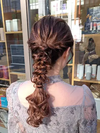 ヘアアレンジ MIYU/透明感 渋谷/ベージュカラーのヘアスタイル