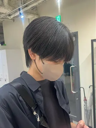 メンズ メンズ レイヤー ウルフ 弓木啓輔のヘアスタイル