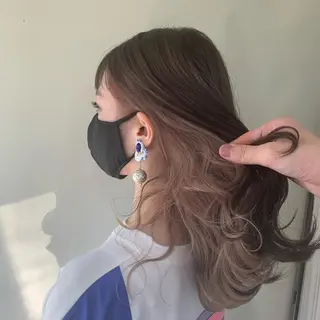 ロング カラー 美髪"縮毛矯正" 別所レイヤ【なんば】のヘアスタイル