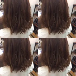 ミディアム セミロング カラー 🟦髪質改善6年 💊YAMAMOTOのヘアスタイル