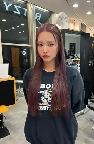 ロング カラー RITZY ヒヨリのヘアスタイル