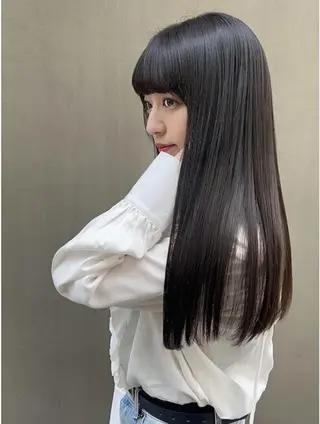 ロング 髪質改善🇰🇷レイ ヤーカット/艶透明髪のヘアスタイル