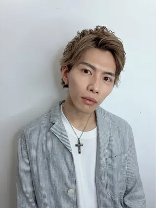 メンズ スパイキー/韓国 パーマ/メンズ/直輝のヘアスタイル