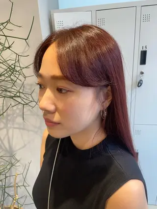 ロング カラー パーマ 透明感カラー✨艶髪 制作🌱山根あゆみのヘアスタイル
