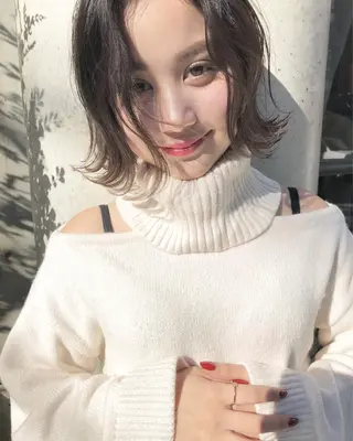 ショート カラー パーマ ヘアアレンジ メンズ ネイル マツエク・マツパ 韓国風×透明感カラー 髪質改善オタベシンヤのヘアスタイル