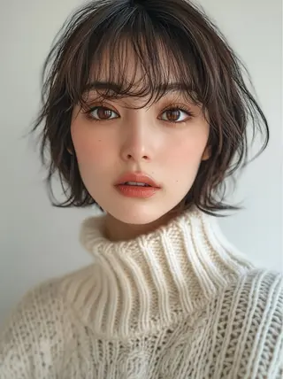 ショート カラー レイヤー×顔周 り×髪質改善/MIUのヘアスタイル