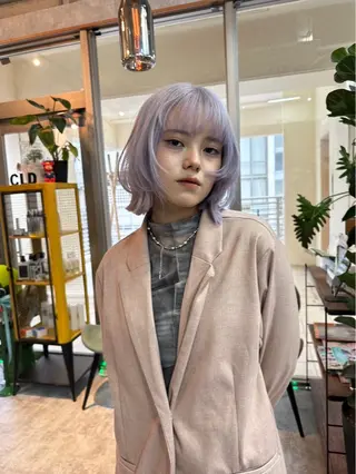 ショート カラー シールドヘアー/那覇 /縮毛矯正/ブリーチのヘアスタイル