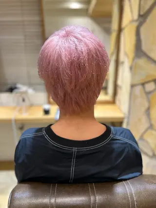 ショート カラー メンズ kawabe maikoのヘアスタイル