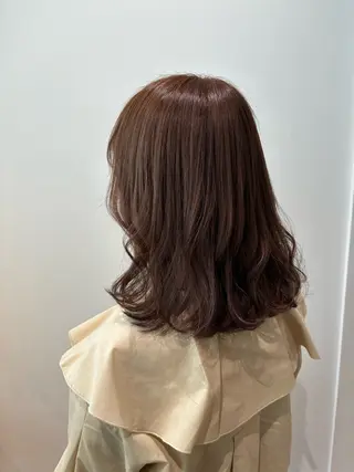 ミディアム カラー マンツーマン 縮毛矯正/マユコのヘアスタイル