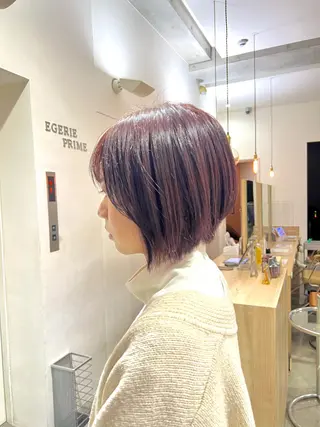 ショート カラー 🌷ショートレイヤー ヘッドスパ🌷鈴木のヘアスタイル