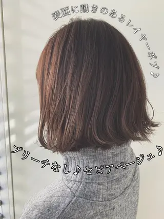 ミディアム カラー パーマ ヘアアレンジ メンズ ネイル マツエク・マツパ Zina福岡天神🪞 髪質改善🪞レイヤーのヘアスタイル