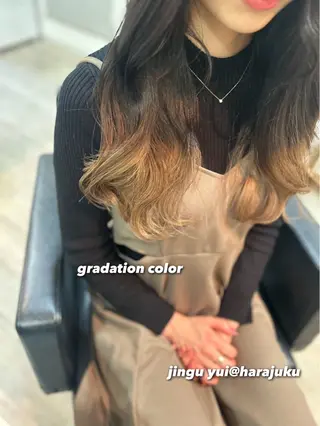 ロング カラー パーマ ヘアアレンジ メンズ ワット 原宿のヘアスタイル