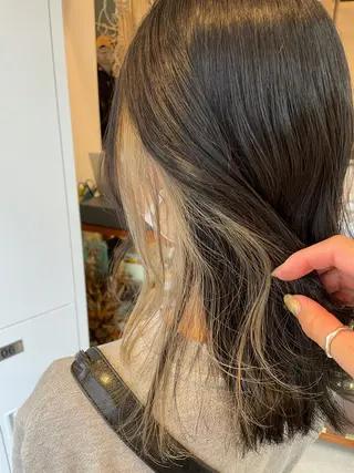 セミロング カラー 中目黒🌼 🌼ハナのヘアスタイル