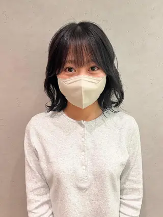 ミディアム 高橋 龍哉のヘアスタイル