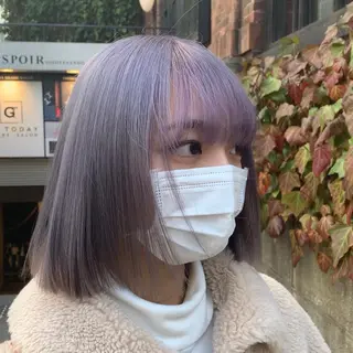ミディアム カラー れい🫧 ハイトーン特化のヘアスタイル