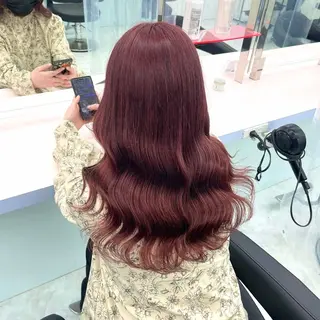 ロング カラー トレンド韓国暖色 ♡momo♡のヘアスタイル