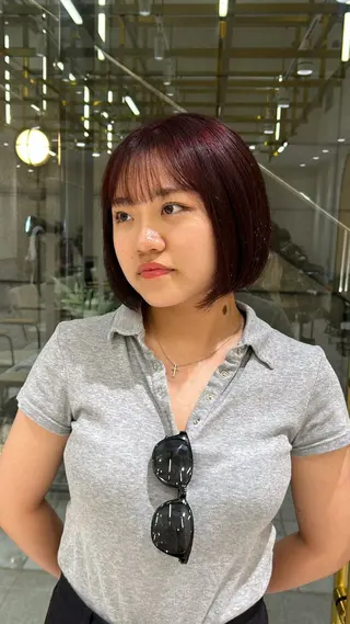 ミディアム カラー 🦋sana🦋 似合わせカット✁のヘアスタイル