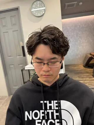 ショート パーマ メンズ fan.ray⚽️ 髙橋翔一のヘアスタイル
