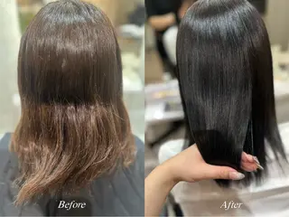 ミディアム 濱本 樹蘭のヘアスタイル