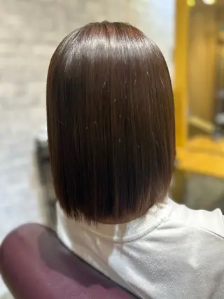 ミディアム 縮毛矯正／レイヤー／ 🌼mizukiのヘアスタイル