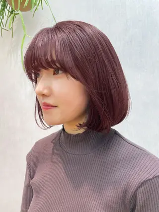 ショート カラー HINA🎀韓国ヘア エクステ/小顔カットのヘアスタイル