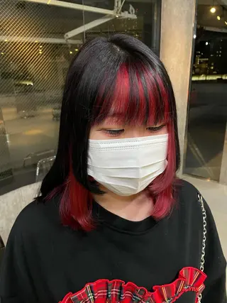 ミディアム カラー ALLEN hair 京橋店のヘアスタイル
