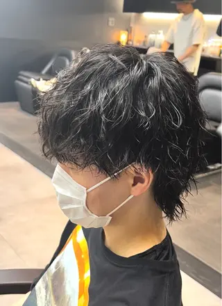 ショート パーマ メンズ 🦩パーマン🦩佐藤 航太のヘアスタイル