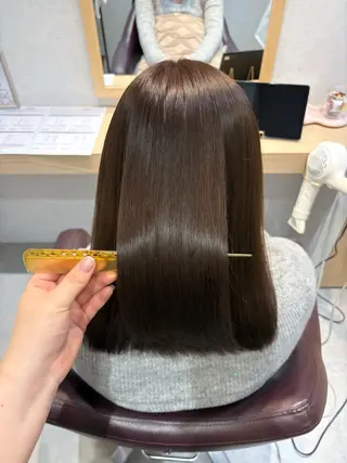 セミロング カラー 透明感/チョコカラー 💍TAMA💍のヘアスタイル