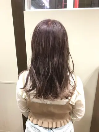 セミロング カラー 東條 克義のヘアスタイル